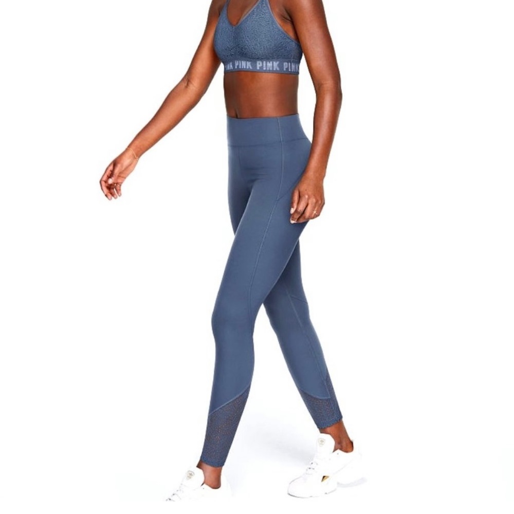 Victoria's Secret Pink Sport Blue Buttery Soft High Waist 7/8 Ankle Leggings S|P